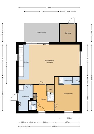 Floorplan - Zeedijk 24-359, 4504 PN Nieuwvliet